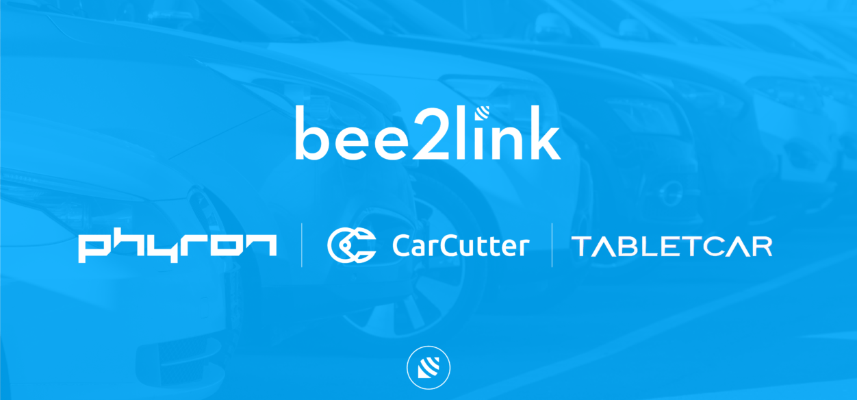 bee2link group strengthens its partnership strategy in three new technological collaboration agreements with CarCutter, Phyron and TABLETCAR